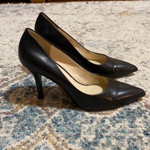 Nine West, black pointed-toe pump high heel, size 8 1/2.